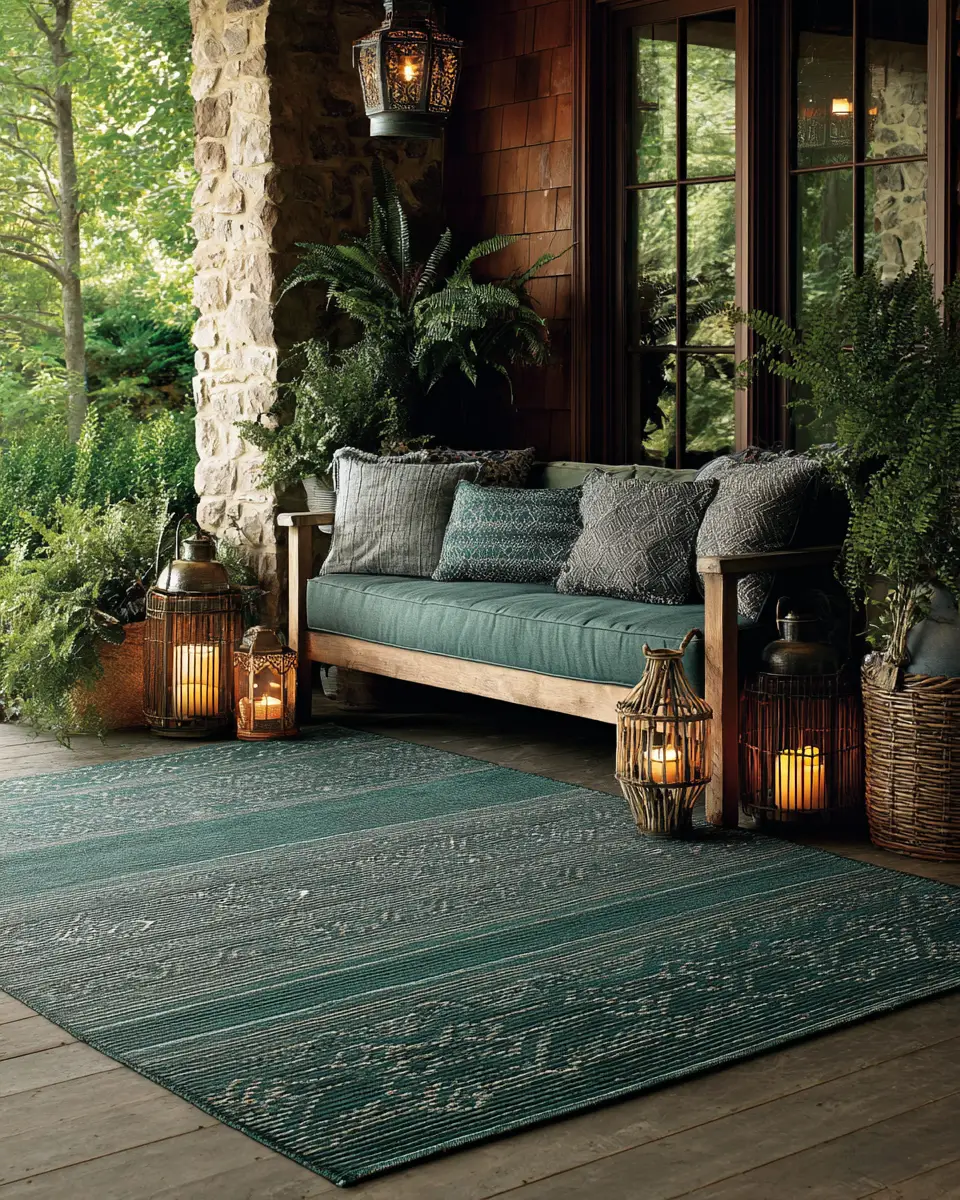 Forest Green Porch Decor Ideas