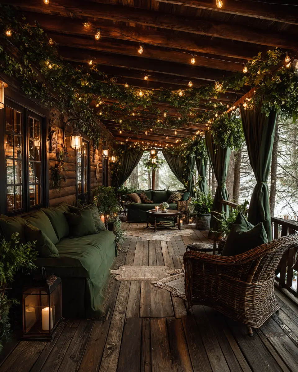 Forest Green Porch Decor Ideas