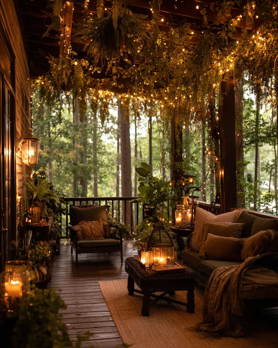 Forest Green Porch Decor Ideas