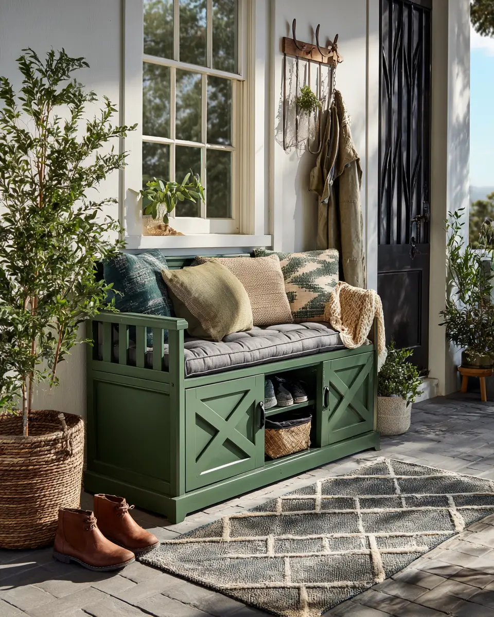 Forest Green Porch Decor Ideas