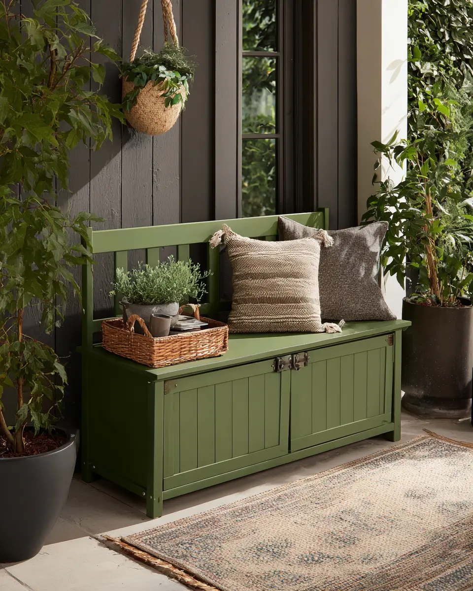 Forest Green Porch Decor Ideas