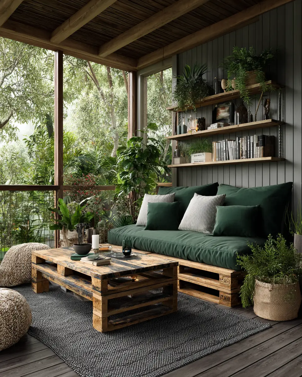 Forest Green Porch Decor Ideas