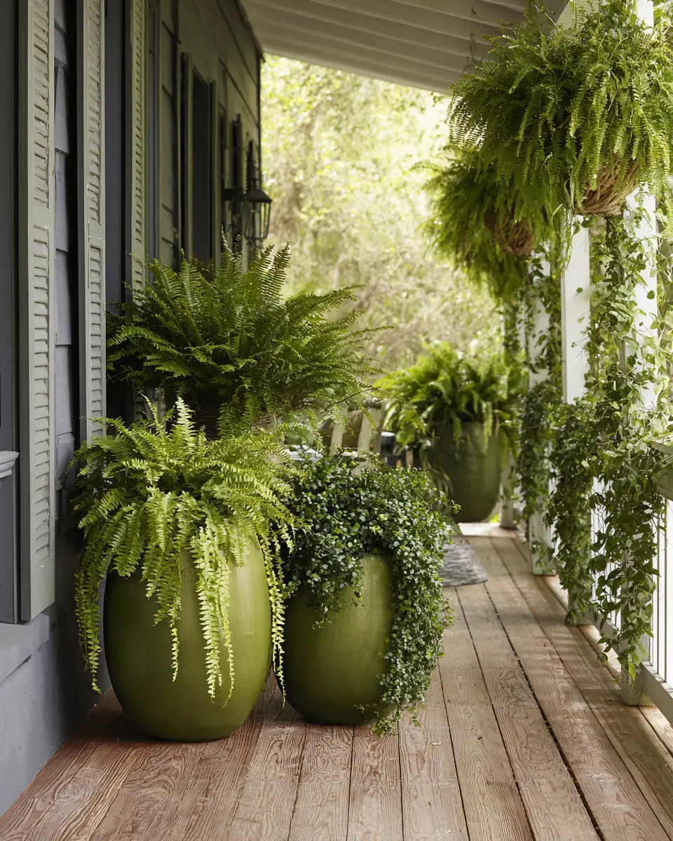 Forest Green Porch Decor Ideas