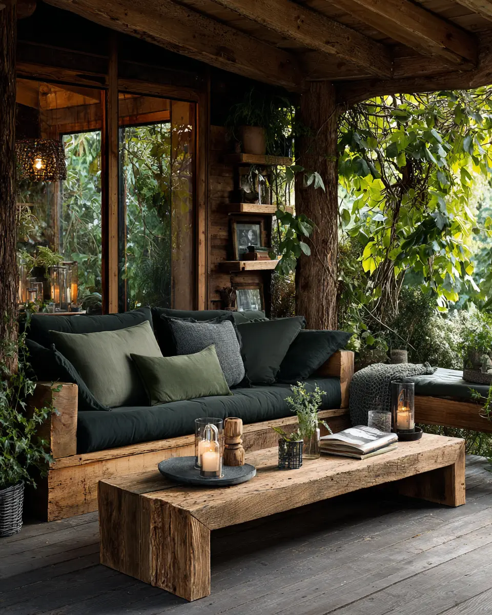 Forest Green Porch Decor Ideas