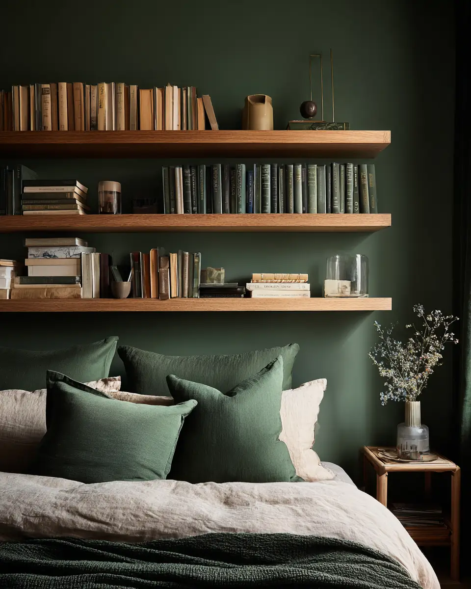 Forest Green Scandinavian Bedroom Decor Ideas