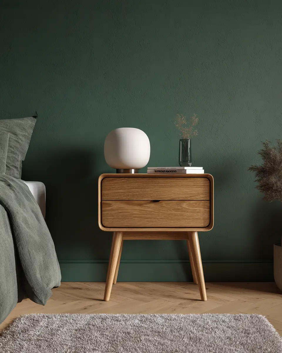 Forest Green Scandinavian Bedroom Decor Ideas