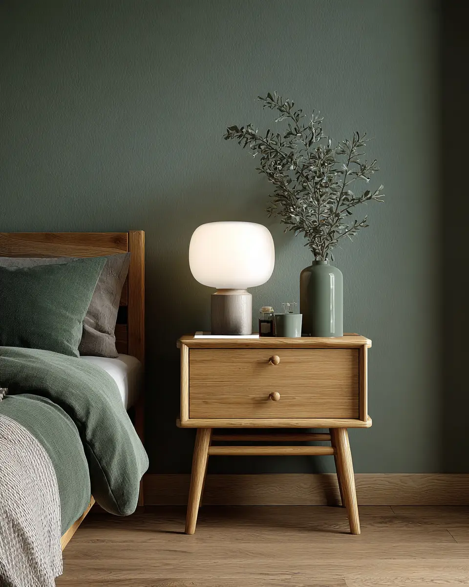 Forest Green Scandinavian Bedroom Decor Ideas