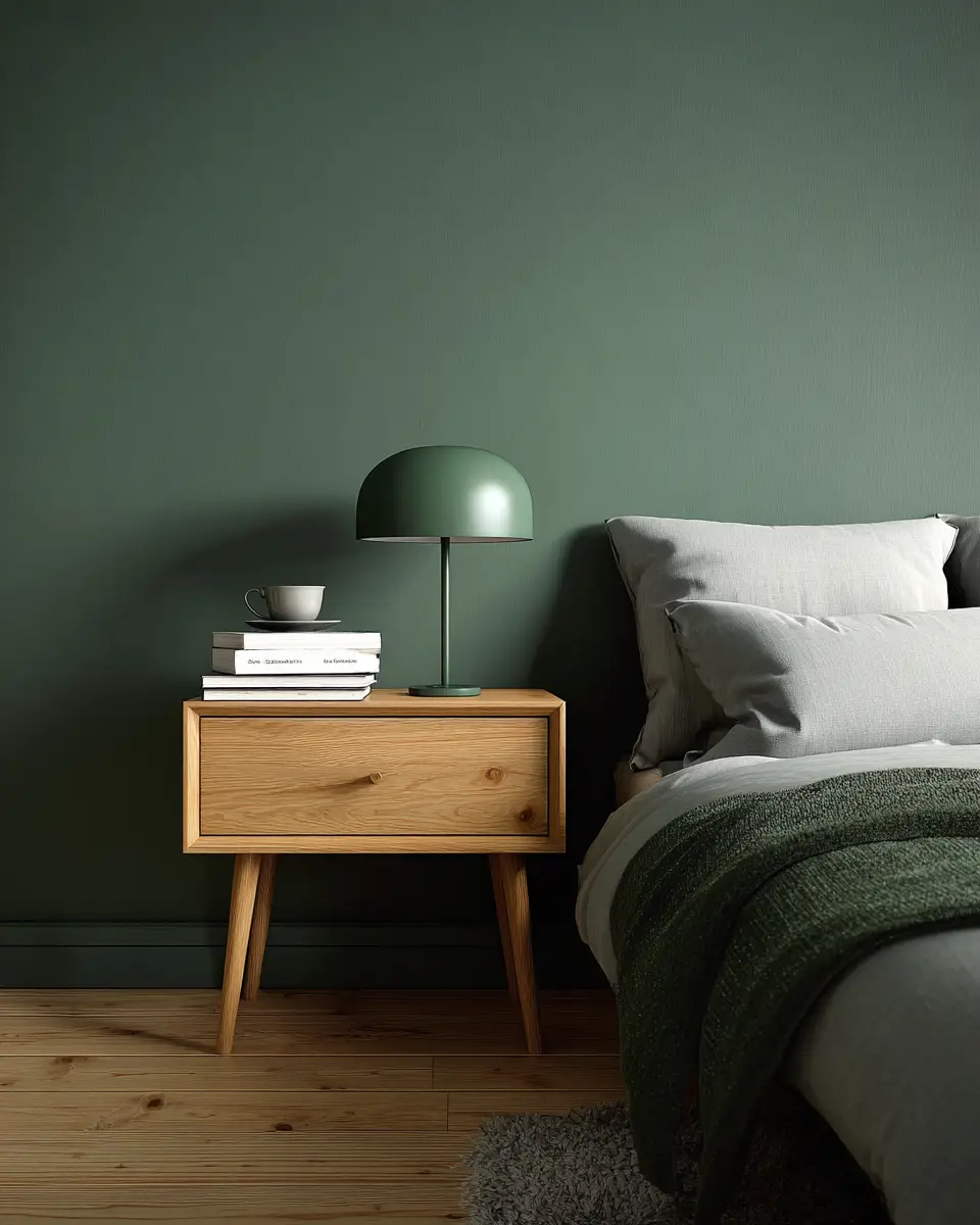 Forest Green Scandinavian Bedroom Decor Ideas