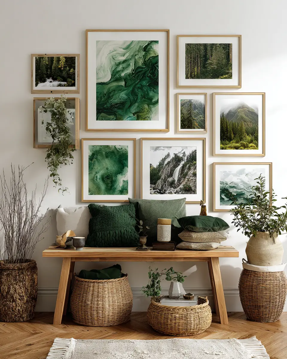 Forest Green Scandinavian Porch Decor Ideas