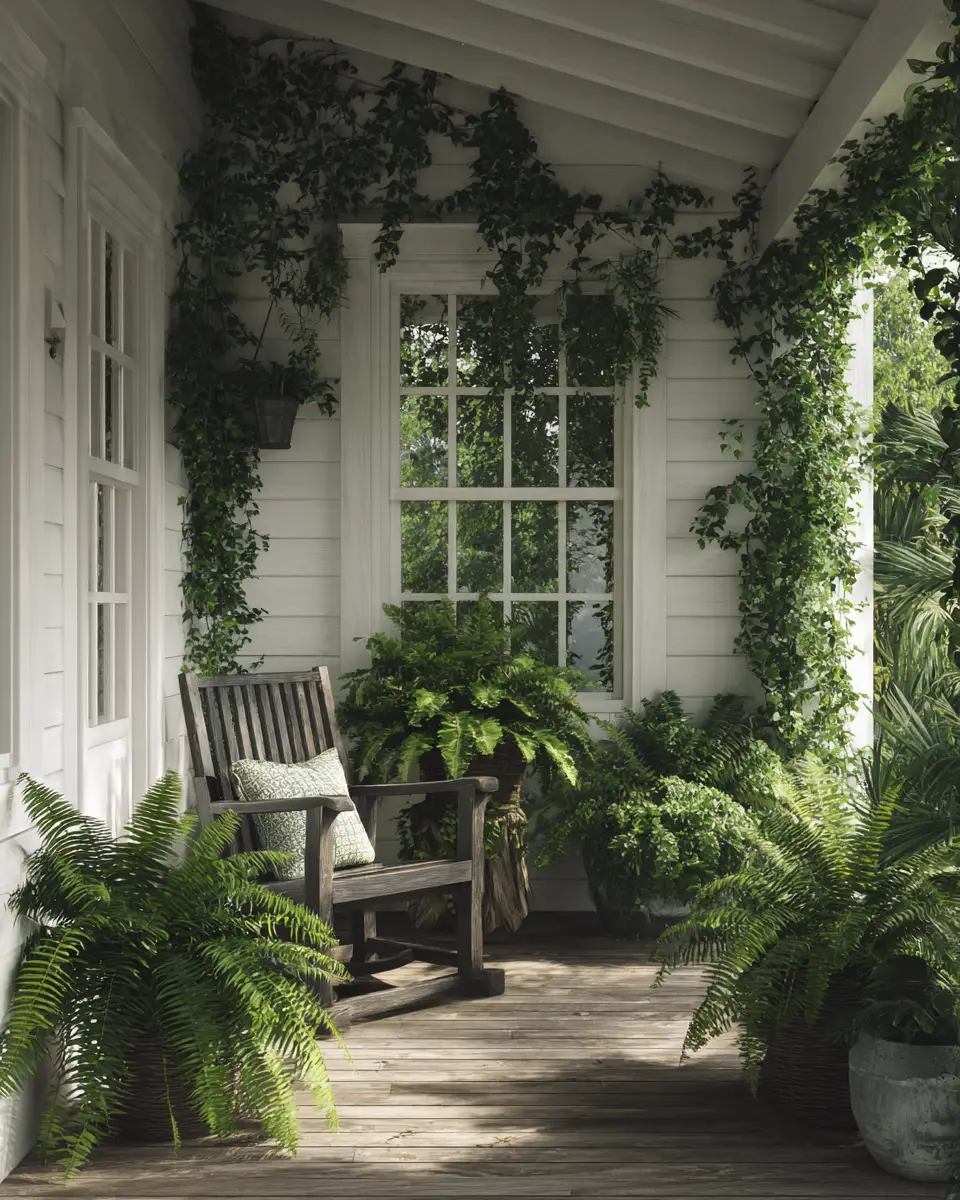 Forest Green Scandinavian Porch Decor Ideas