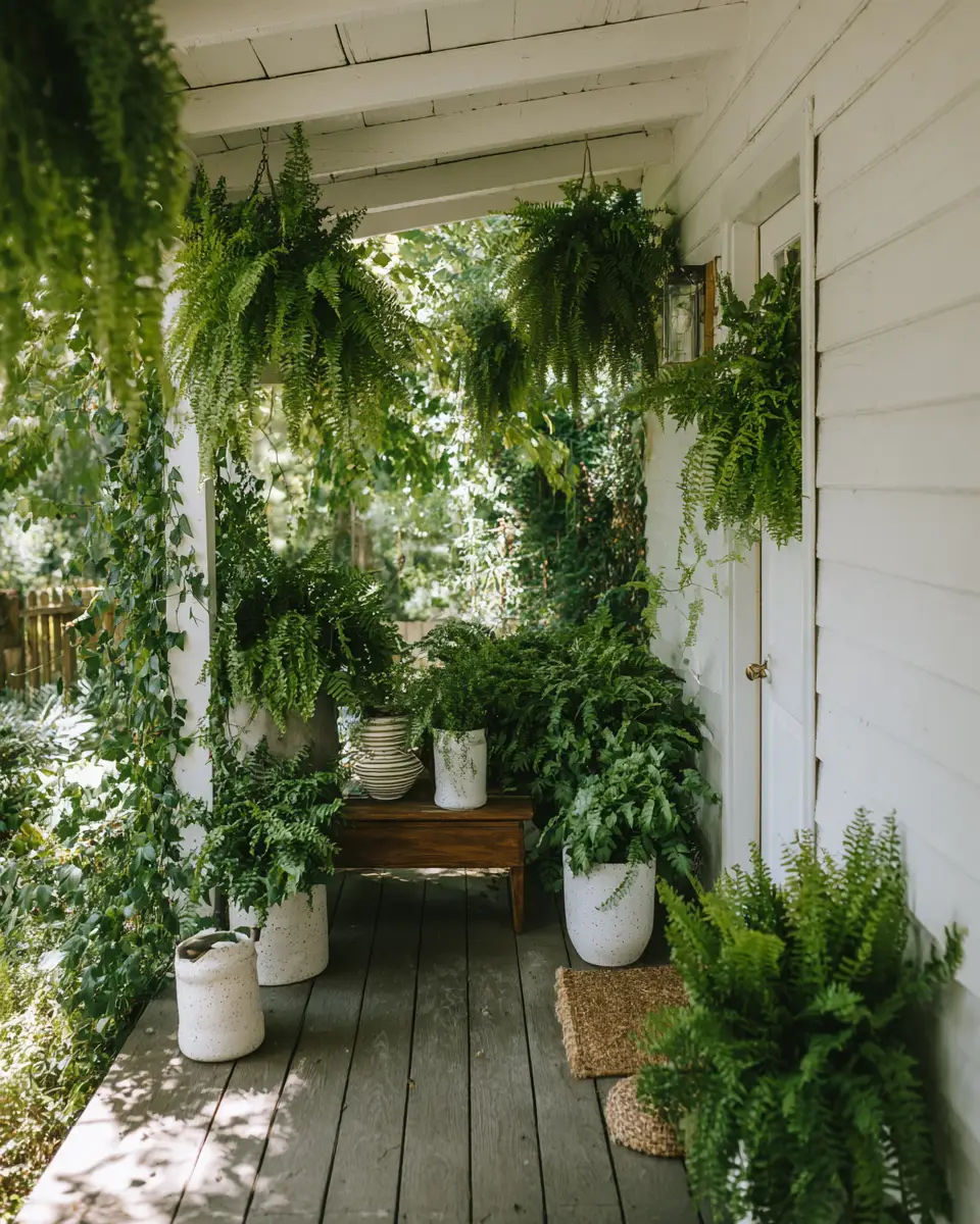 Forest Green Scandinavian Porch Decor Ideas