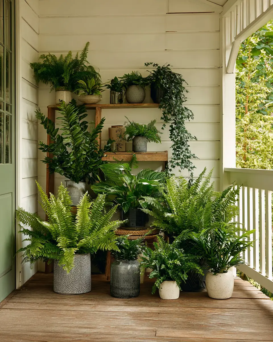 Forest Green Scandinavian Porch Decor Ideas