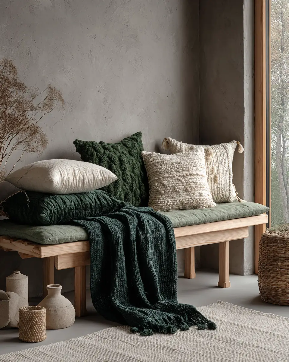 Forest Green Scandinavian Porch Decor Ideas