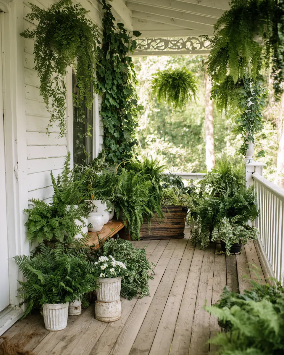 Forest Green Scandinavian Porch Decor Ideas
