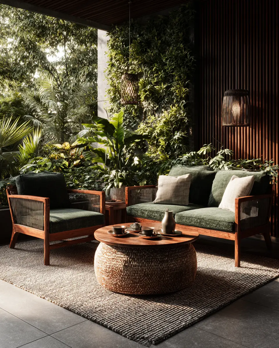 Forest Green Scandinavian Porch Decor Ideas