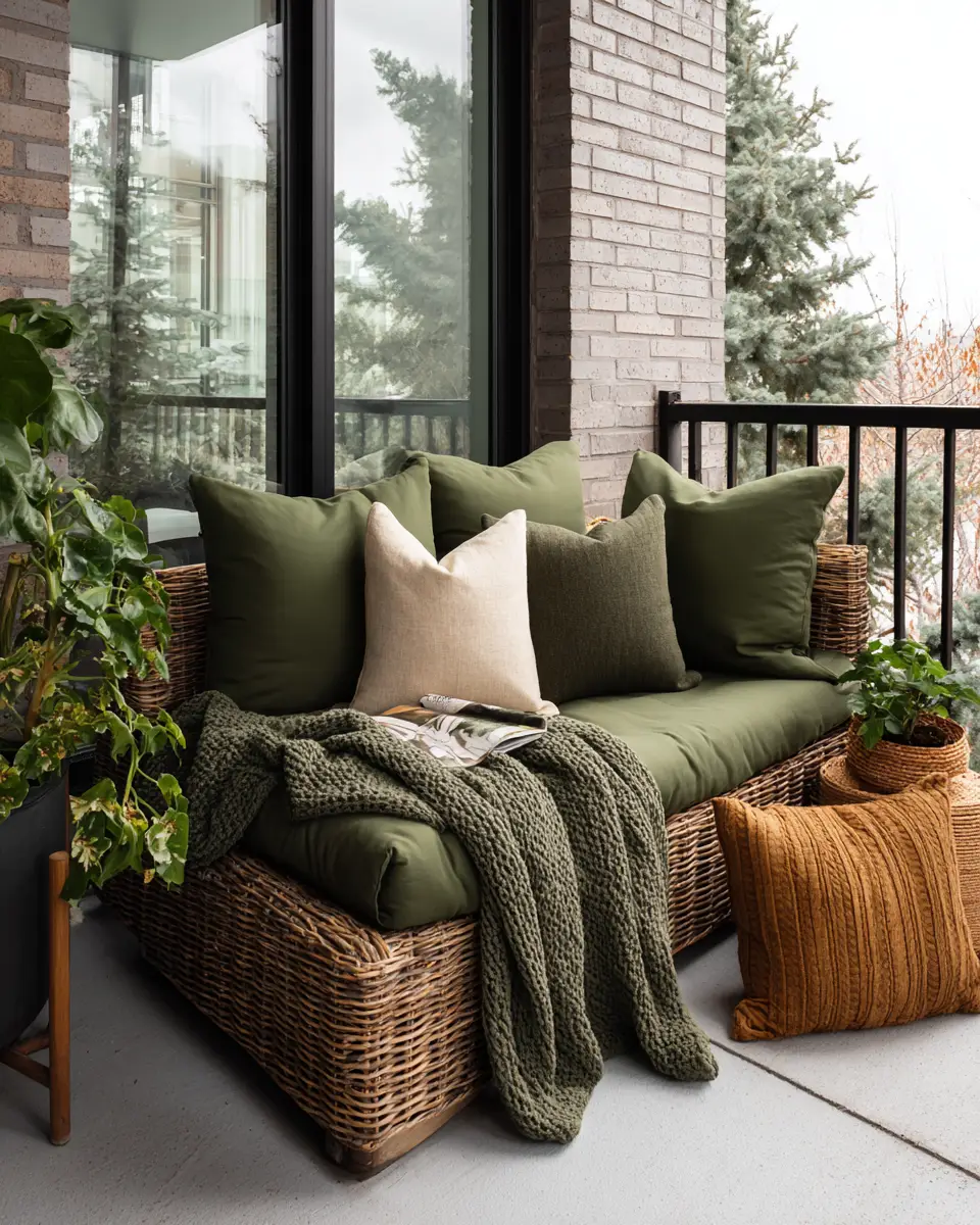 Forest Green Scandinavian Porch Decor Ideas