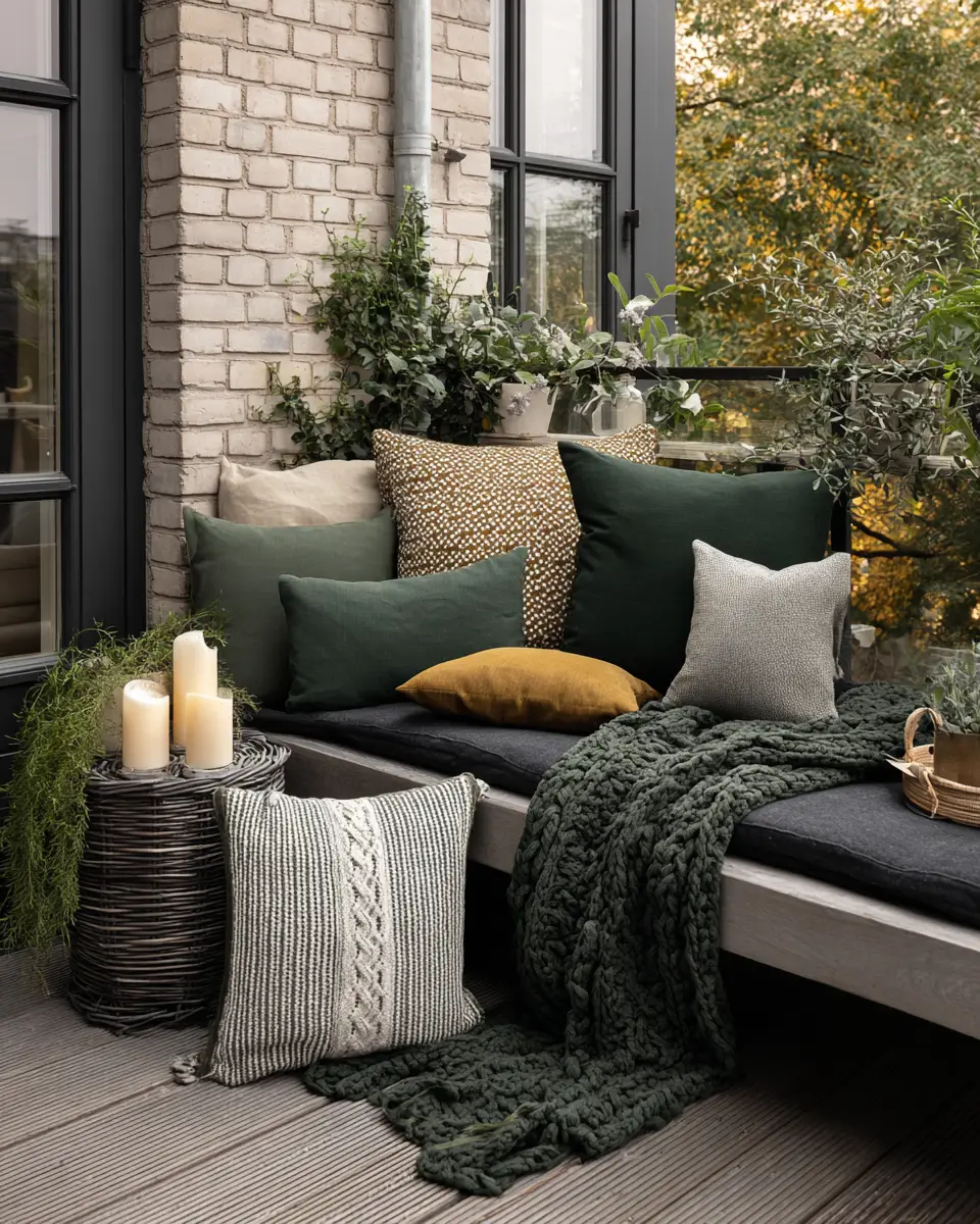 Forest Green Scandinavian Porch Decor Ideas