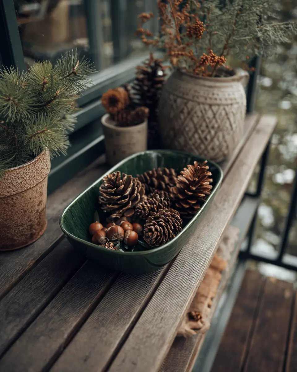 Forest Green Scandinavian Porch Decor Ideas