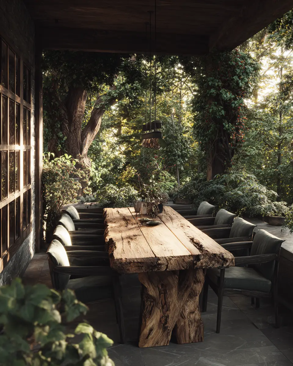 Forest Green Scandinavian Porch Decor Ideas