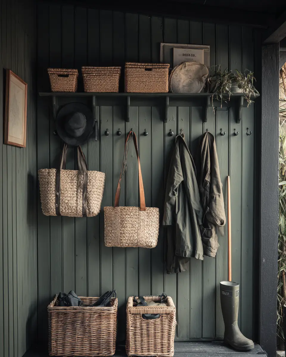 Forest Green Scandinavian Porch Decor Ideas