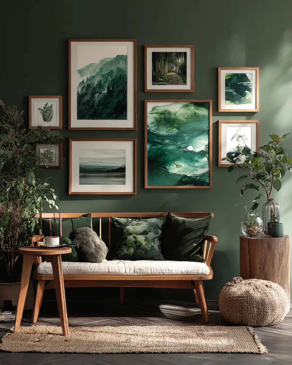 Forest Green Scandinavian Porch Decor Ideas