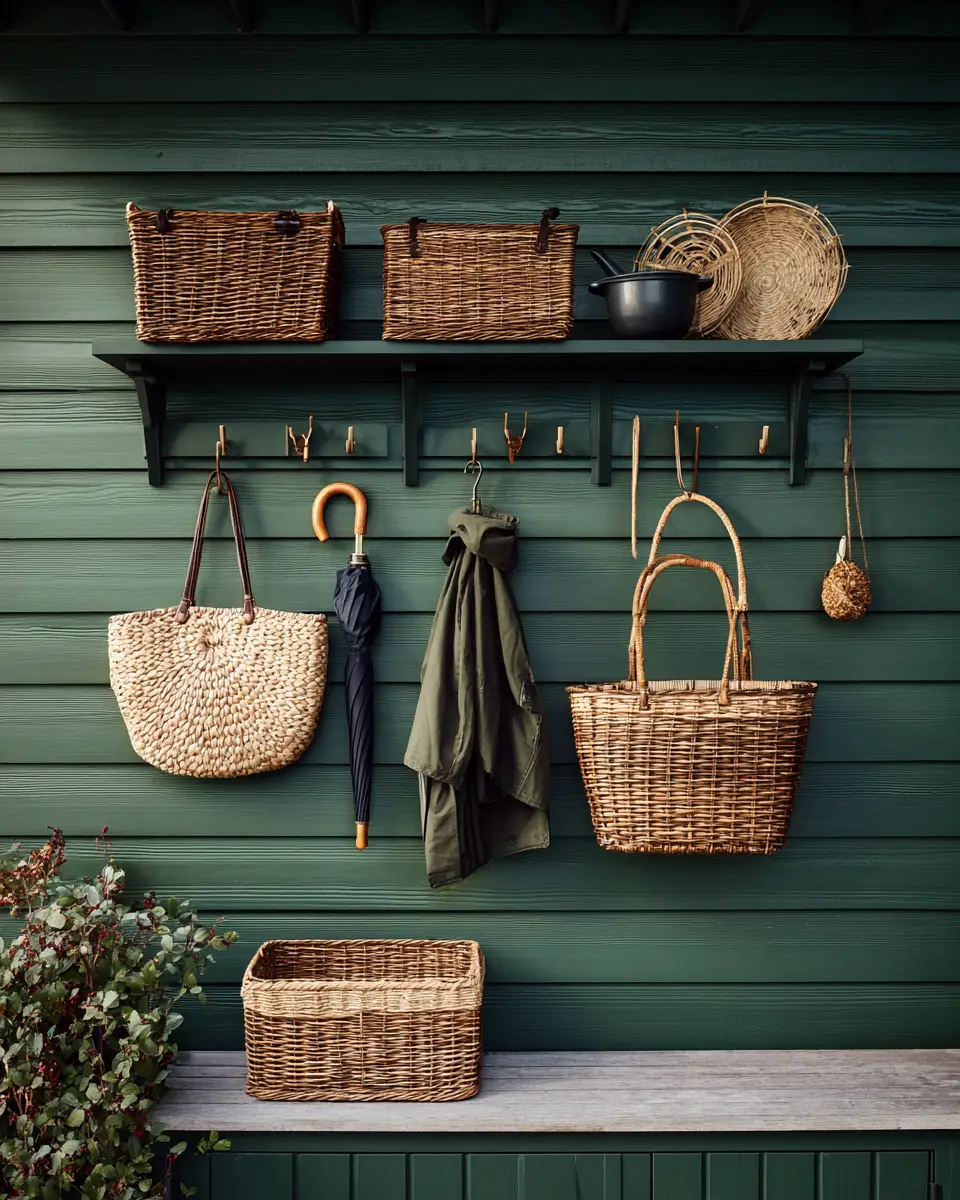 Forest Green Scandinavian Porch Decor Ideas