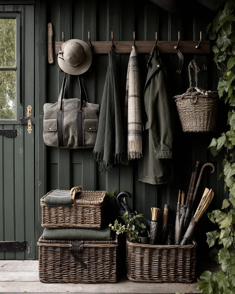 Forest Green Scandinavian Porch Decor Ideas