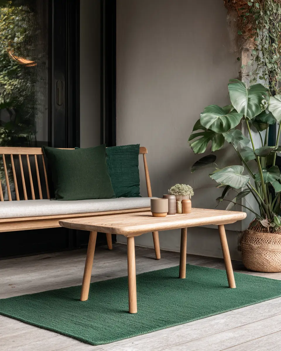 Forest Green Scandinavian Porch Decor Ideas