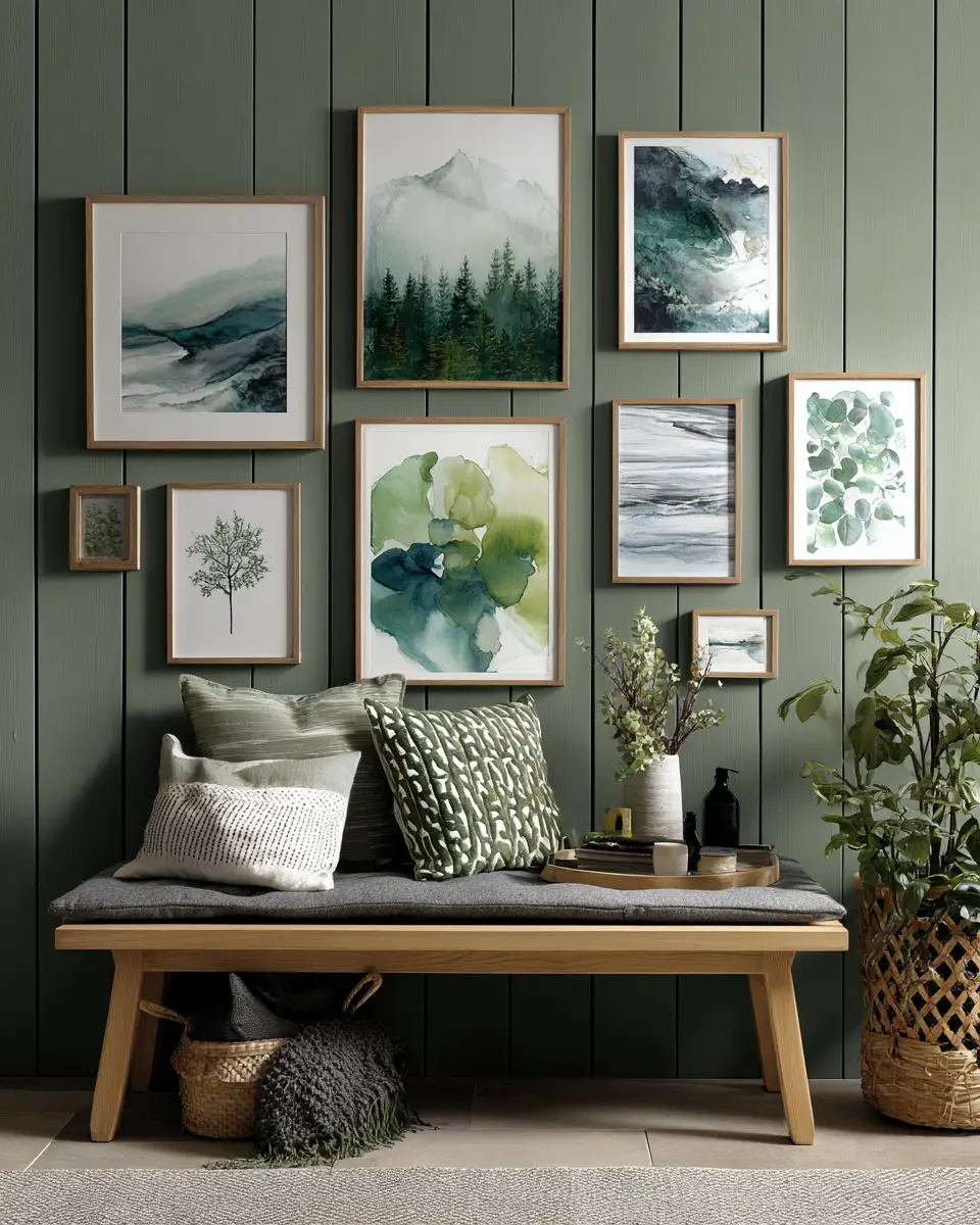 Forest Green Scandinavian Porch Decor Ideas