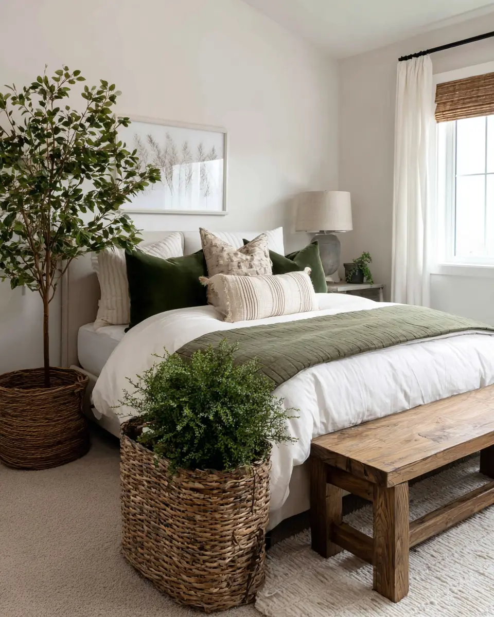 Forest Green Traditional Bedroom Decor Ideas