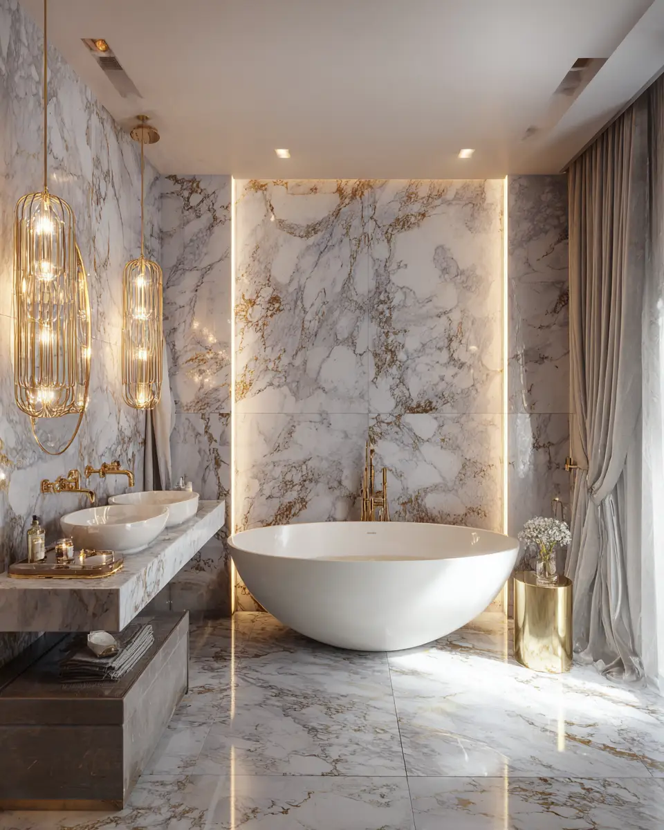 Glam Bathroom Decor Ideas