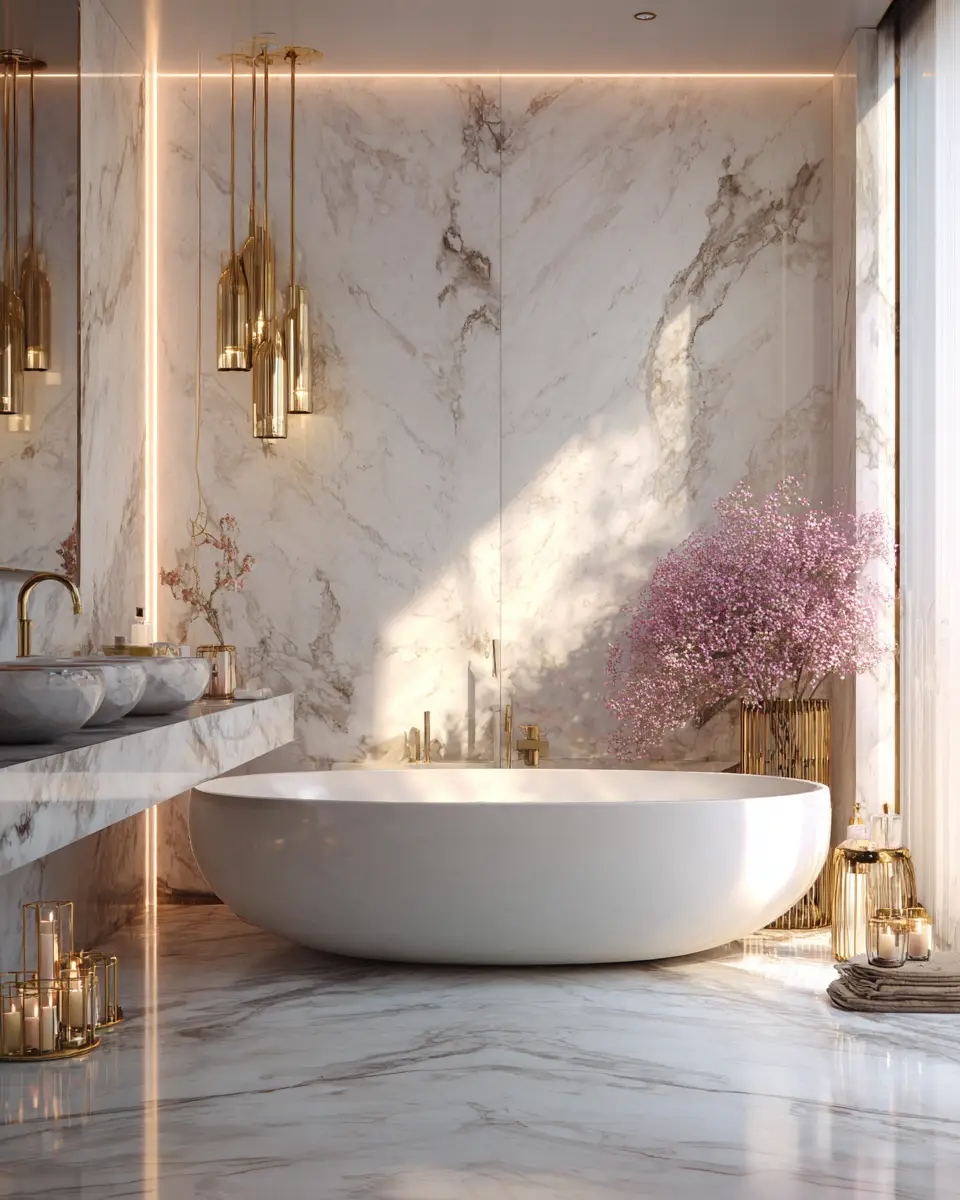 Glam Bathroom Decor Ideas