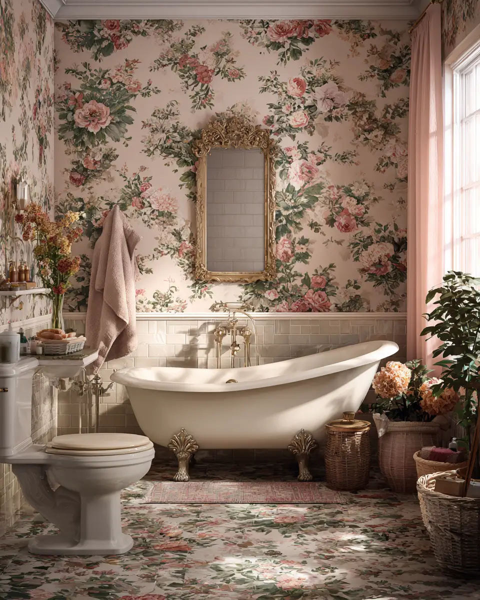 Grandmillennial Bathroom Decor Ideas