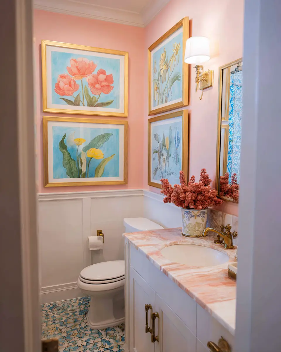 Grandmillennial Bathroom Decor Ideas