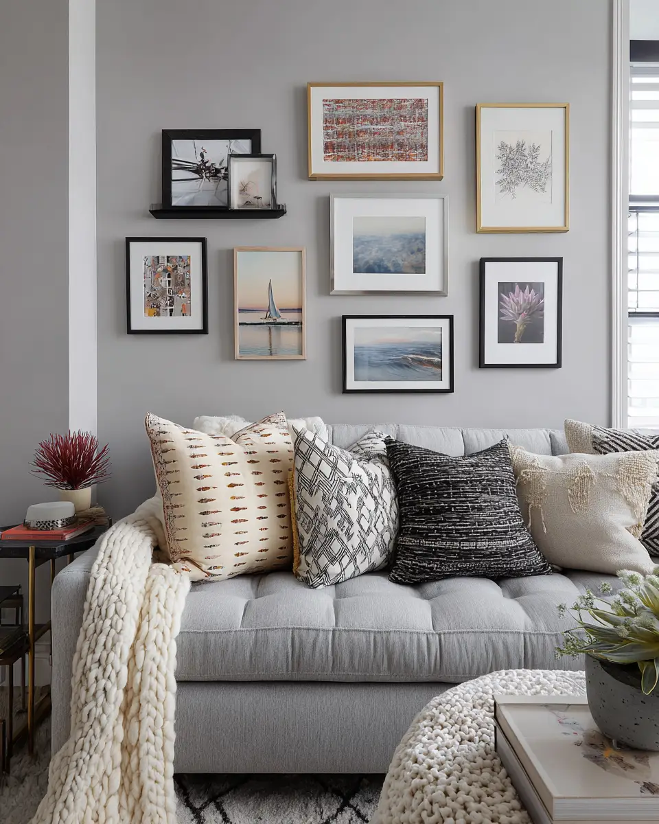 Gray Boho Living Room Decor Ideas