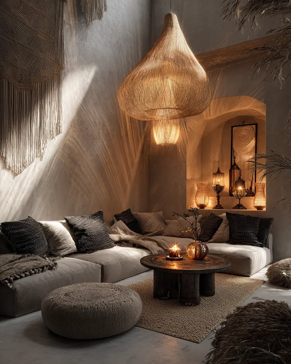 Gray Boho Living Room Decor Ideas