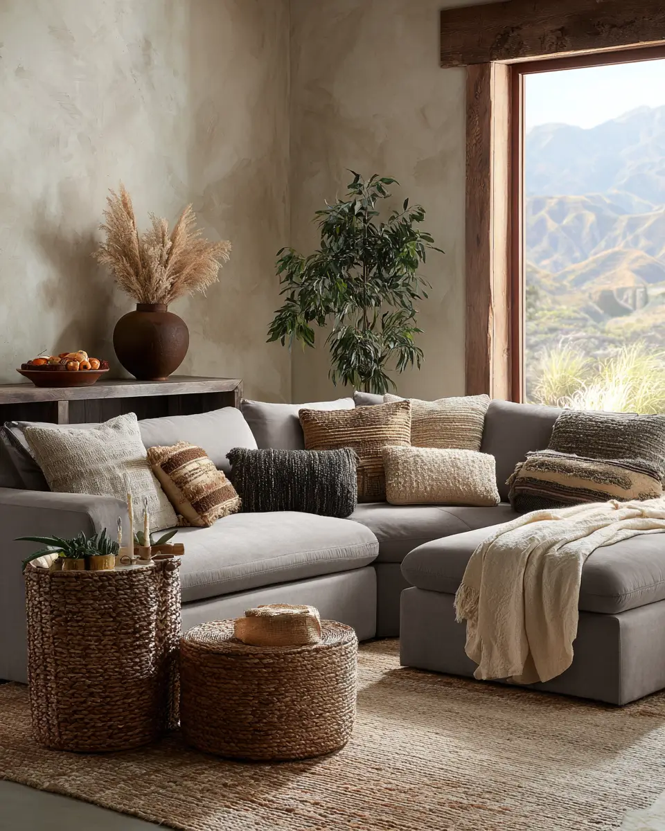 Gray Boho Living Room Decor Ideas