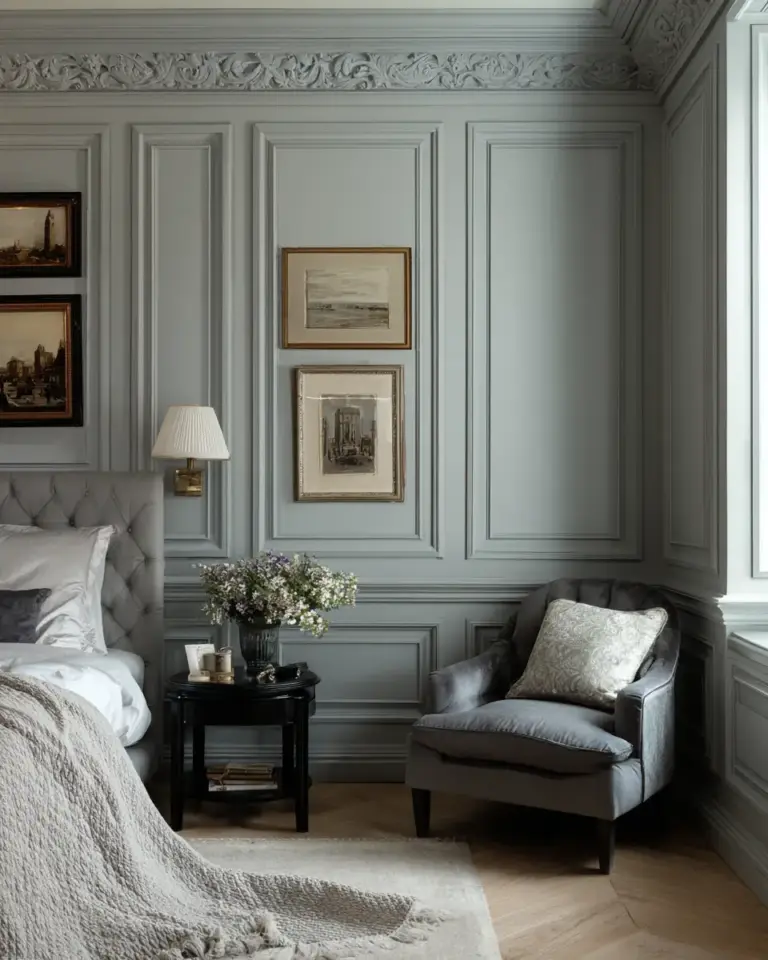 Gray Classic Bedroom Decor Ideas - Featured