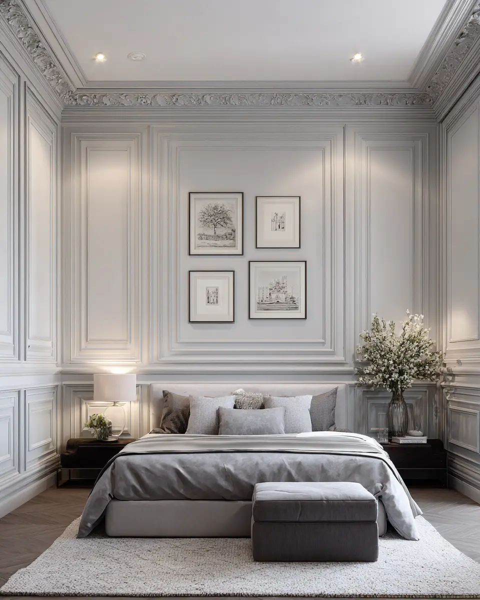 Gray Classic Bedroom Decor Ideas