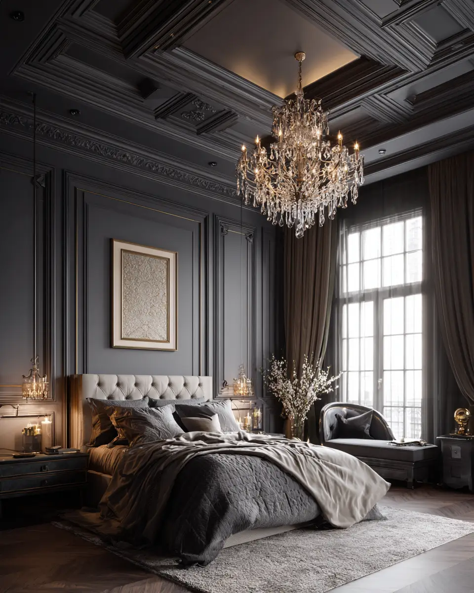Gray Classic Bedroom Decor Ideas