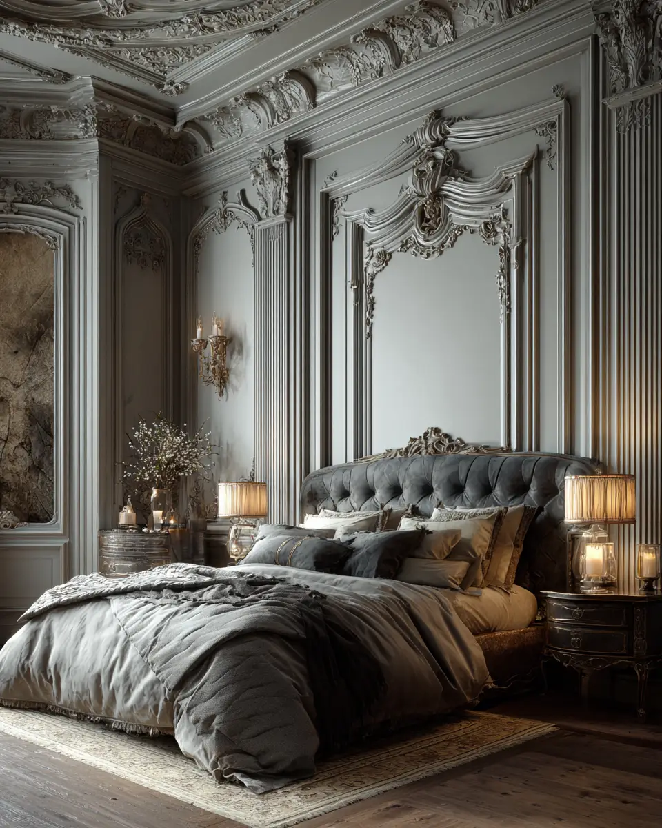 Gray Classic Bedroom Decor Ideas
