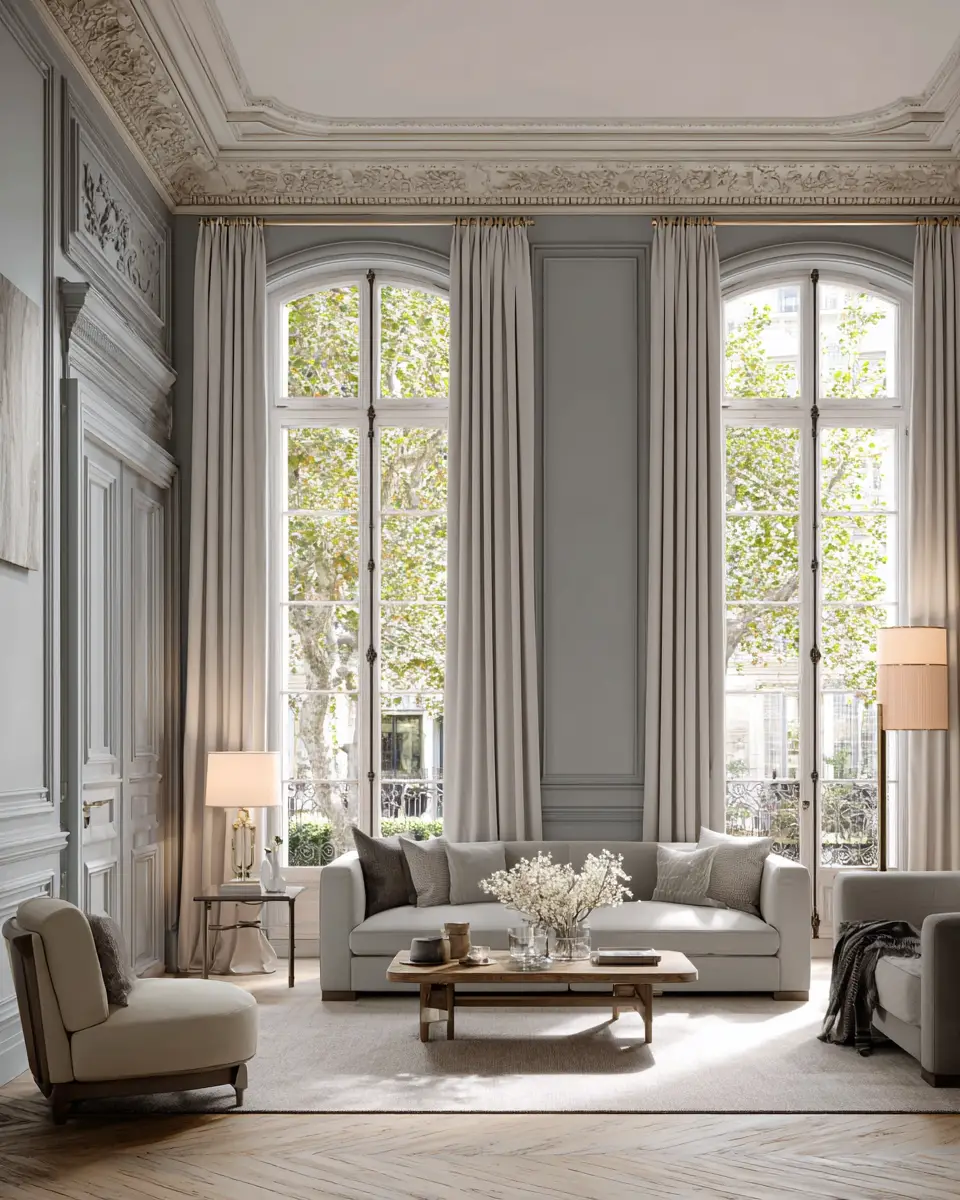 Gray Classic Living Room Decor Ideas - Featured