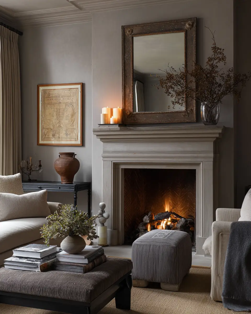 Gray Classic Living Room Decor Ideas