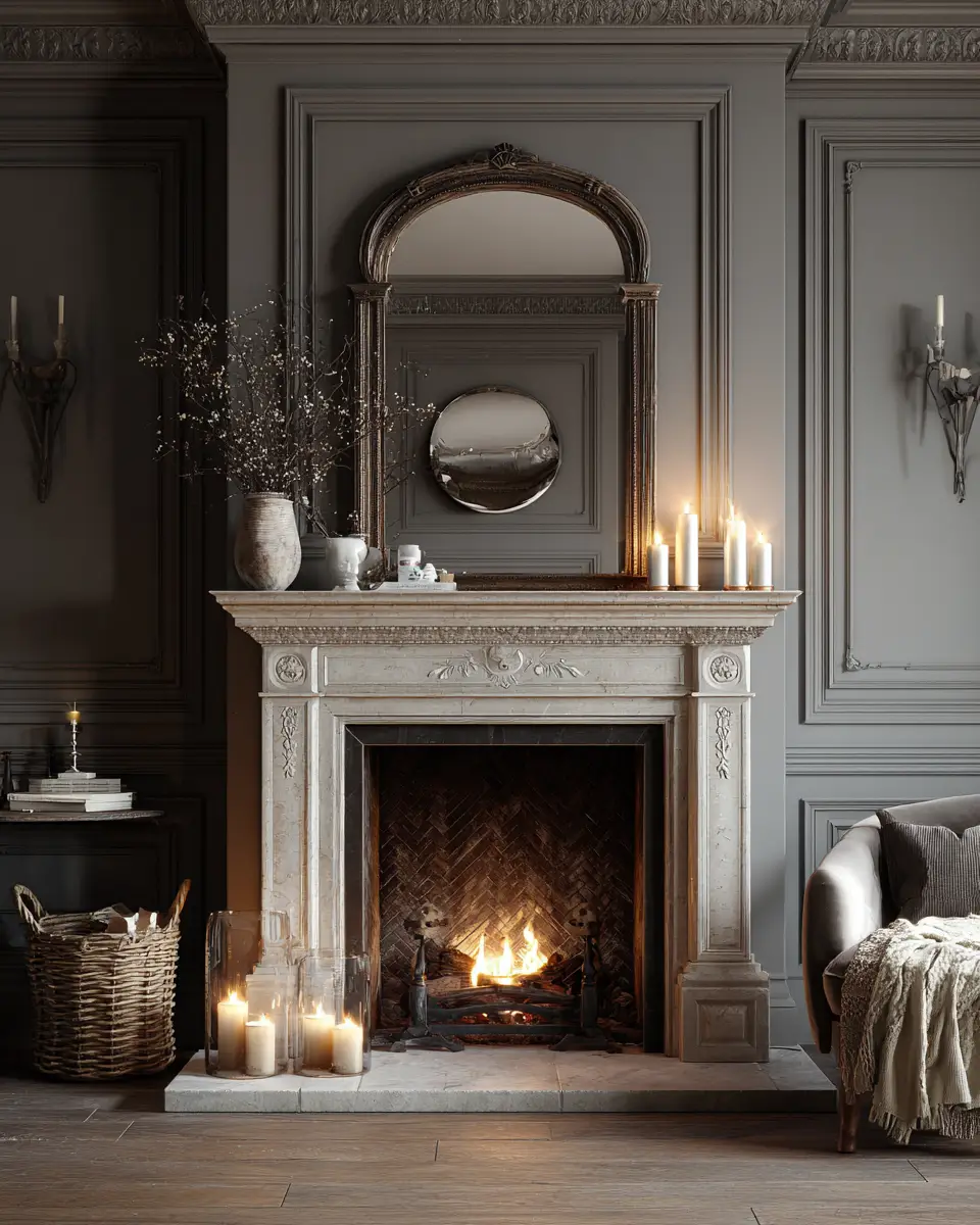 Gray Classic Living Room Decor Ideas