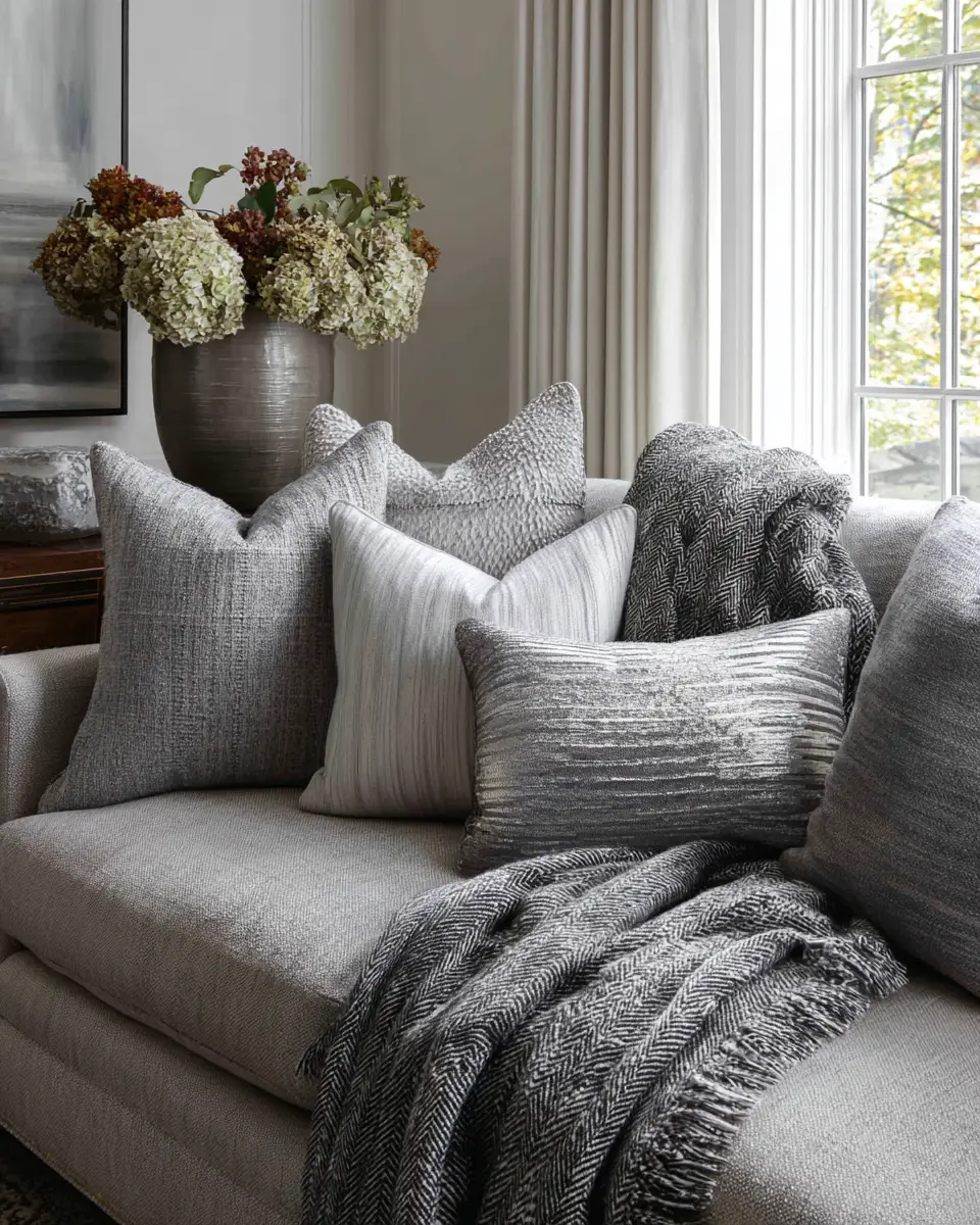 Gray Classic Living Room Decor Ideas