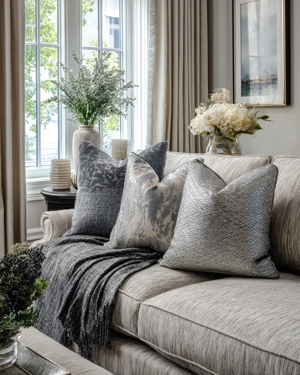 Gray Classic Living Room Decor Ideas