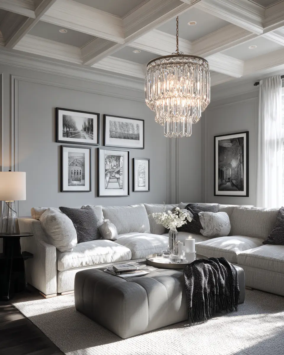 Gray Classic Living Room Decor Ideas