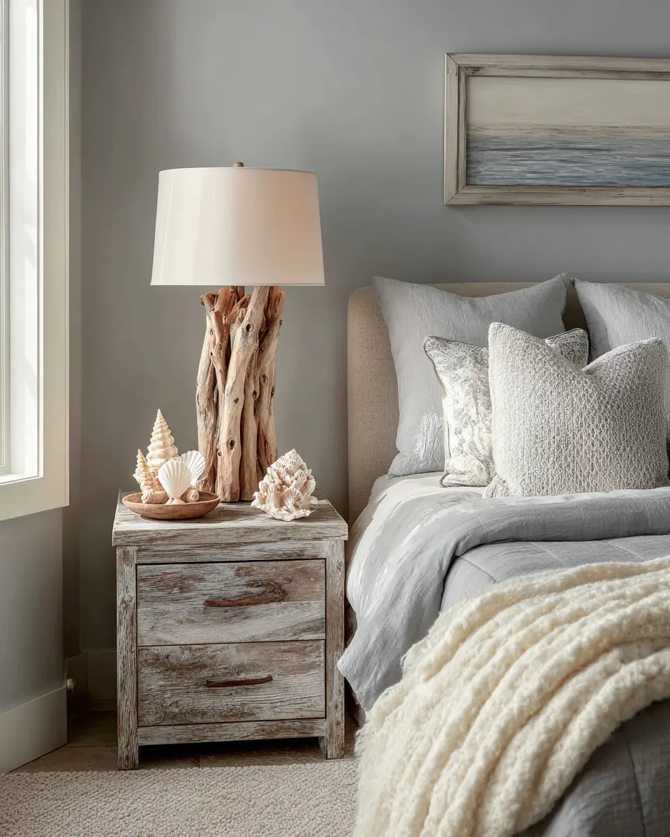 Gray Coastal Bedroom Decor Ideas