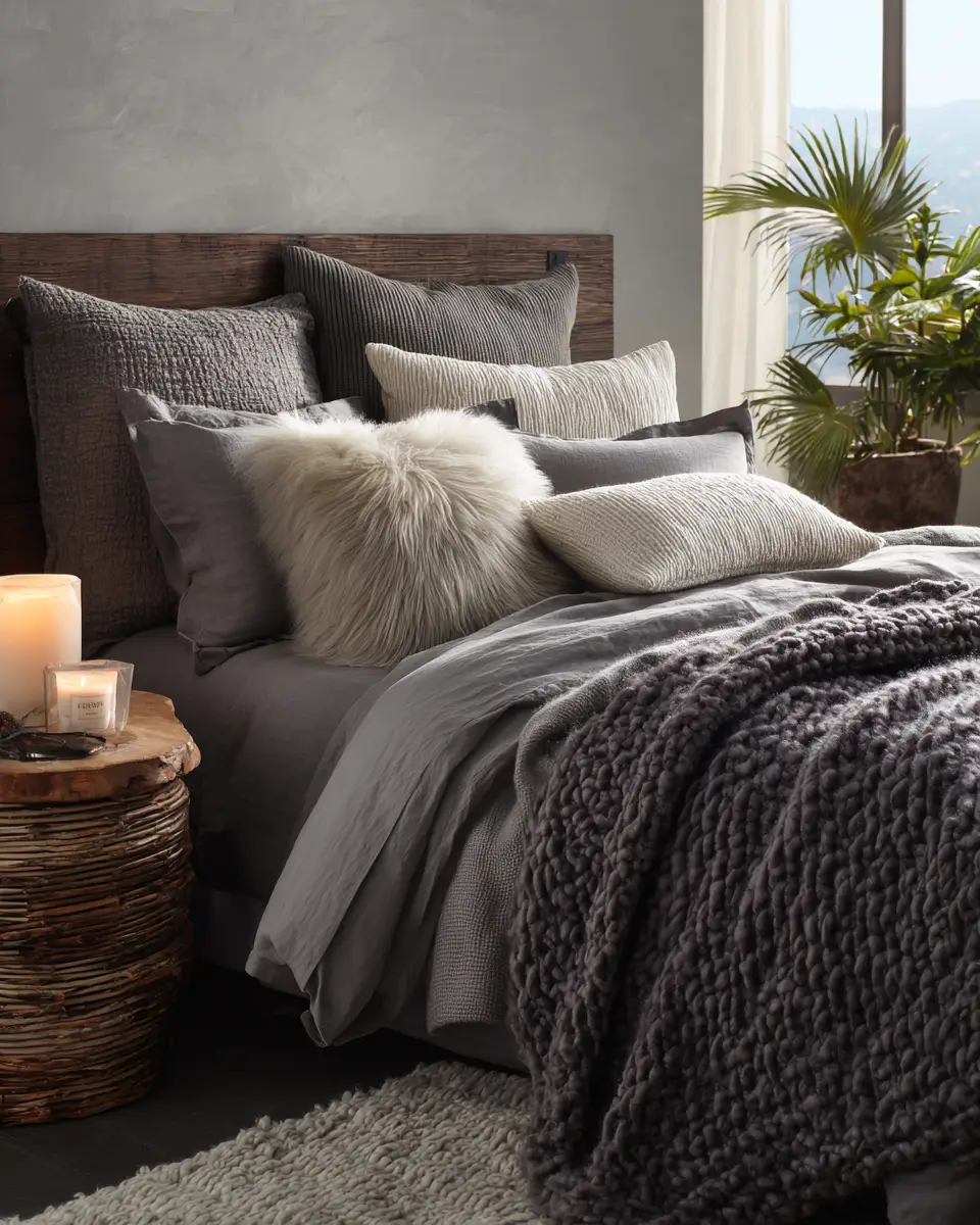 Gray Coastal Bedroom Decor Ideas