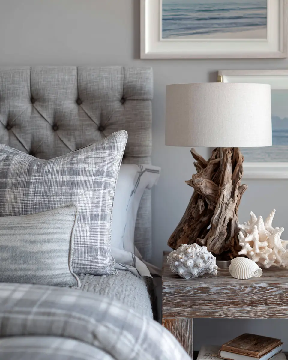 Gray Coastal Bedroom Decor Ideas
